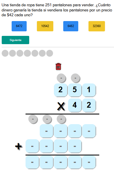 Test de multiplicación (nivel difícil)