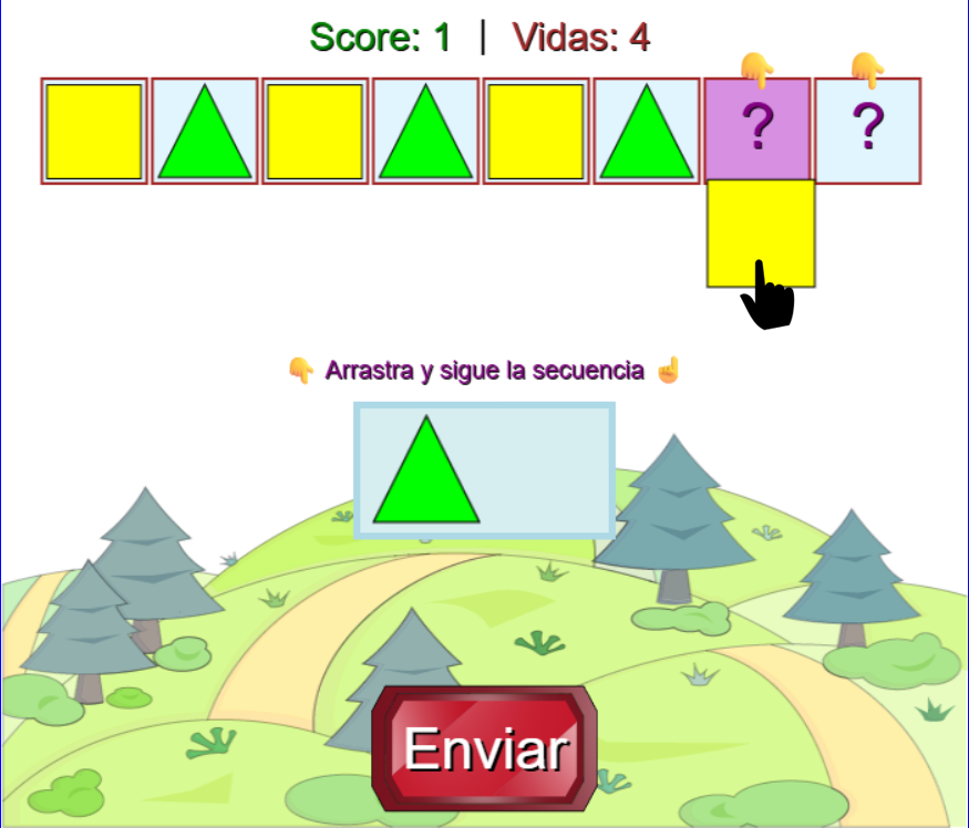 Formando patrones de figuras