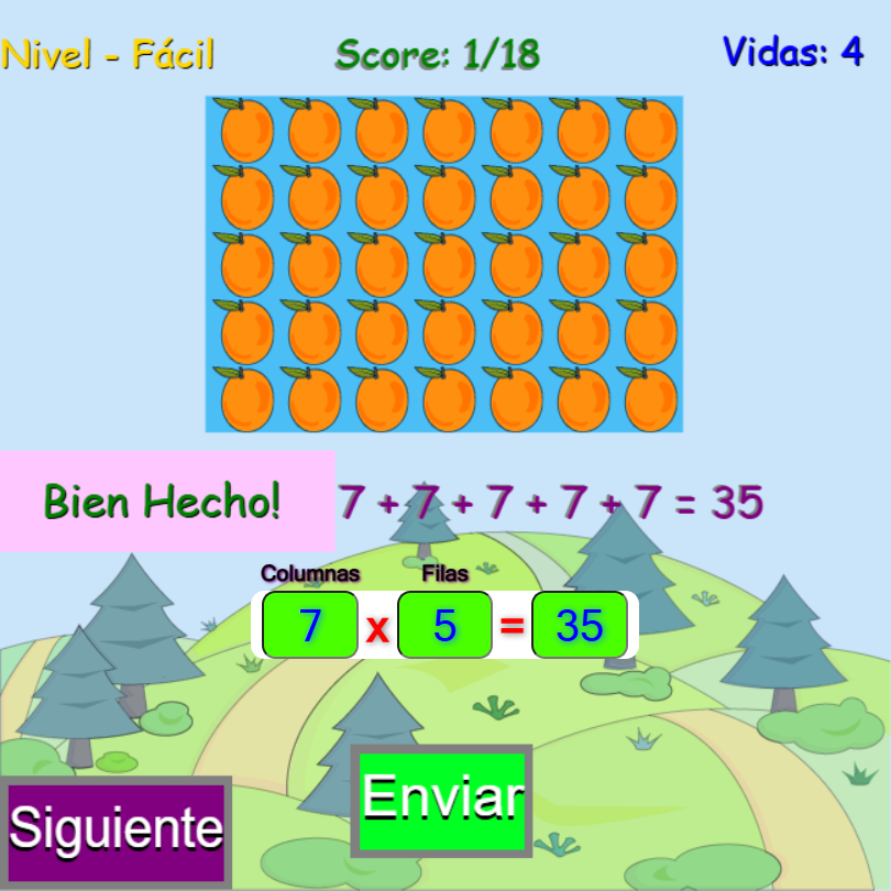 Sumas Repetidas Para Multiplicar con Arreglos