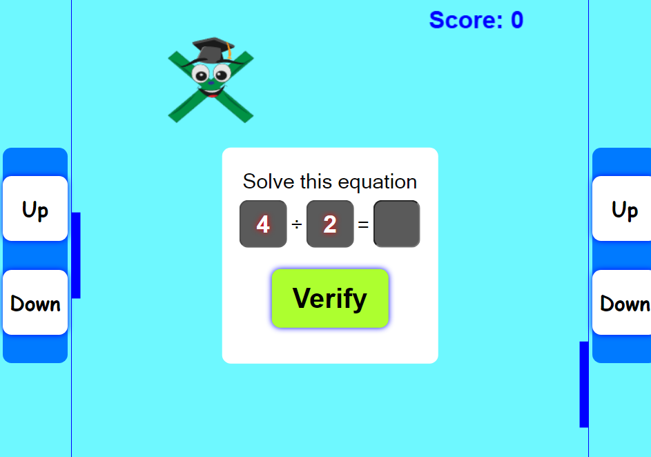 Matemáticas con tenis, juego para niños